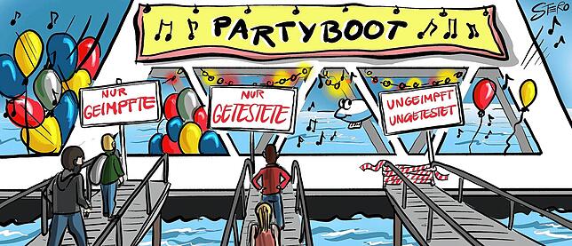 Bild 25: Die Karikatur der Woche: Wie weit weg ist noch zu nah dran?