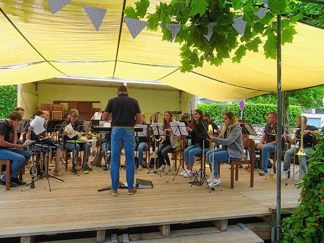 Der Musikverein Dogern sorgte gleich von Anfang an am Sonntag für Stimmung.