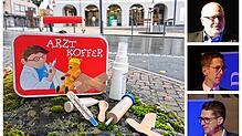 Wie gelingt es, neue Ärzte nach Wehr zu locken? Die drei Kandidaten Michael Kownatzki (von oben), Denis Schimak und Matthias Jehle ...