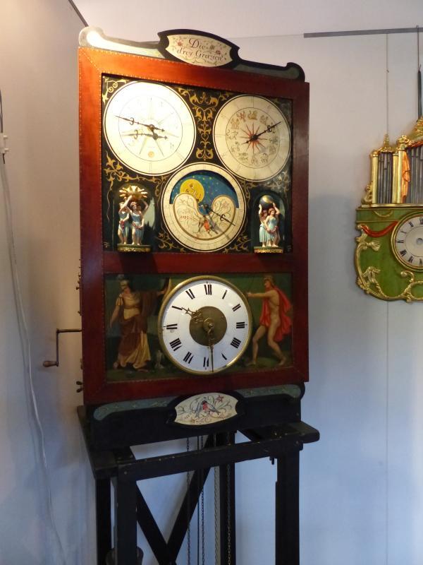 Ein seltenes Stück: Eine astronomische Flötenuhr mit dem Thema „Die drey Grazien“.