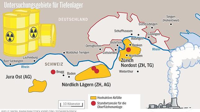 Bild : Schweizer Atommülllager im Grenzbereich rückt näher