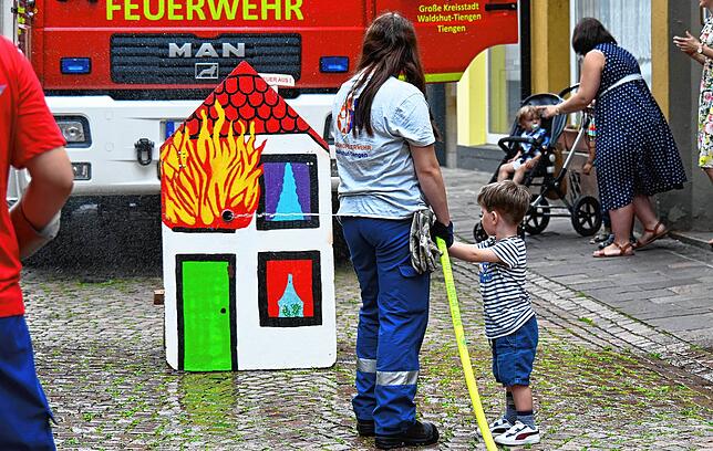 Viel Spaß hatten kleinsten Besucher bei der Lebendigen Stadt.
