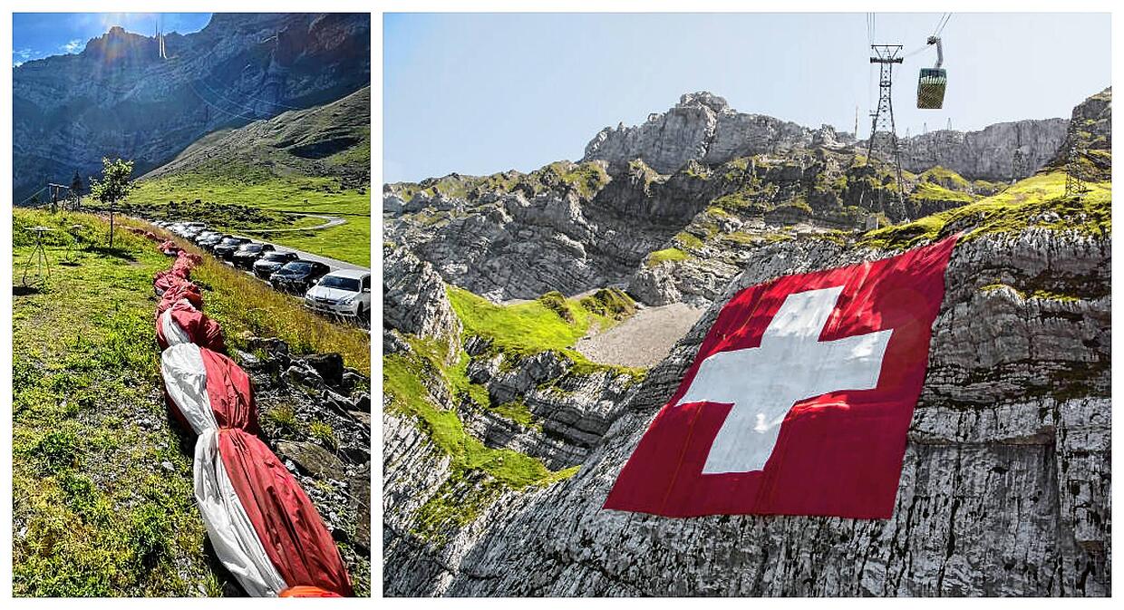 Suisse – Le drapeau du Säntis n'a pas résisté aux orages