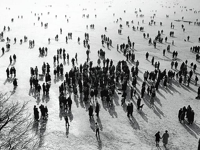 Seegfrörne im März 1963: Lauterwasser war der Chronist dieses Spektakels auf dem Bodensee.
