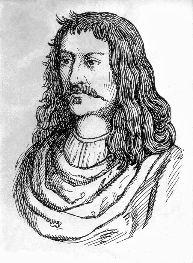 Hans Jakob Christoffel von Grimmelshausen in einer undatierten Darstellung.