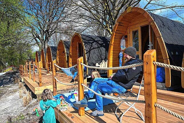 Es gibt auch ausgefallenere Möglichkeiten des Campings.