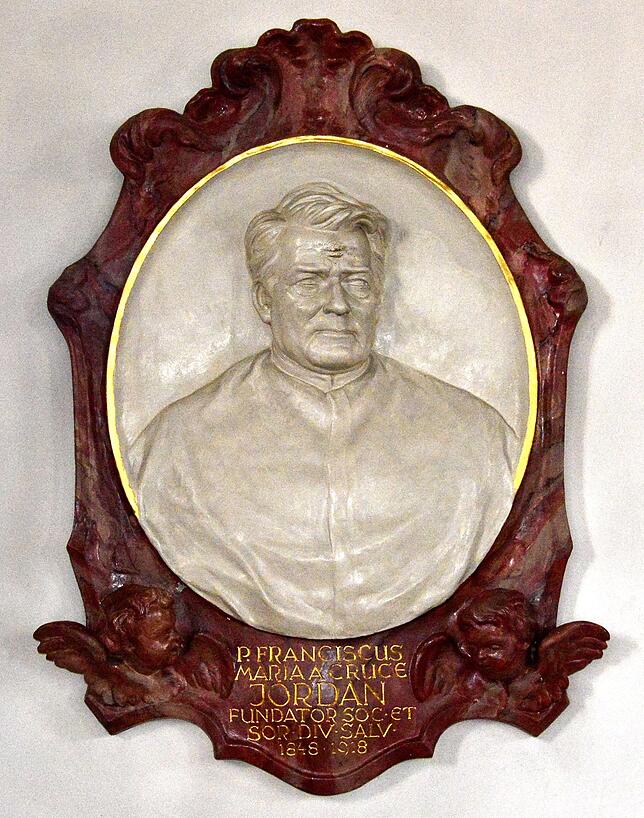 In Gurtweil, wo in der Pfarrkirche dieses Relief des Ordensgründers zu sehen ist, wurde Pater Jordan geboren.
