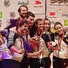 Hatten als Vizemeister allen Grund zur Freude (von links): Jürgen Grötzinger, Florian Faber, Nico Schiffhauer, Sarah Reincke, Jennifer ...