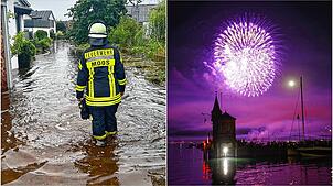Land unter auf der Höri und das große Feuerwerk beim Seenachtfest: Zwei von vielen Ereignissen während der Sommerferien.