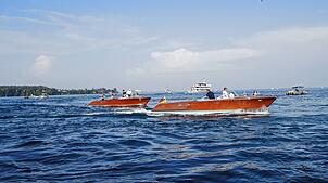 Weil Boote häufig invasive Arten in den Bodensee einschleppen, gibt es in einigen Schweizer Kantonen eine Putzpflicht.
