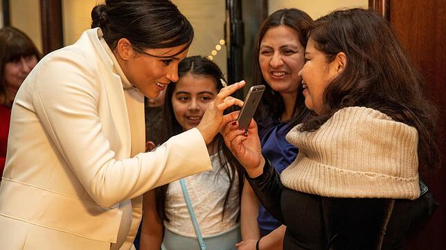 Meghan bei einem Treffen mit Kindern im Natural History Museum in London. Ihr Verhältnis zu ihrem Vater gilt als zerüttet.