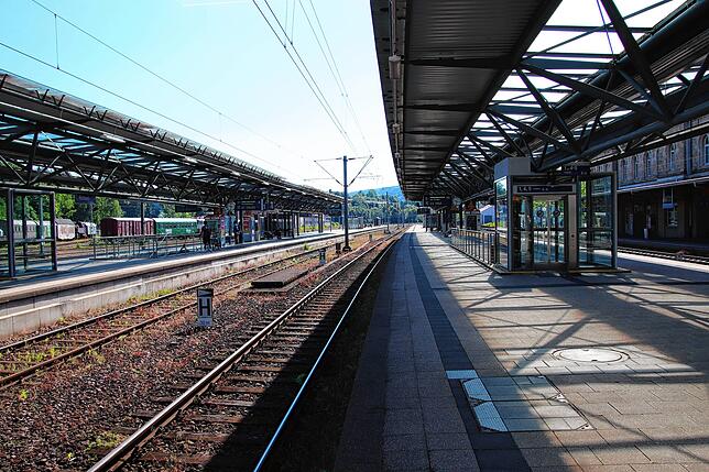 Der Bahnhof Rottweil.