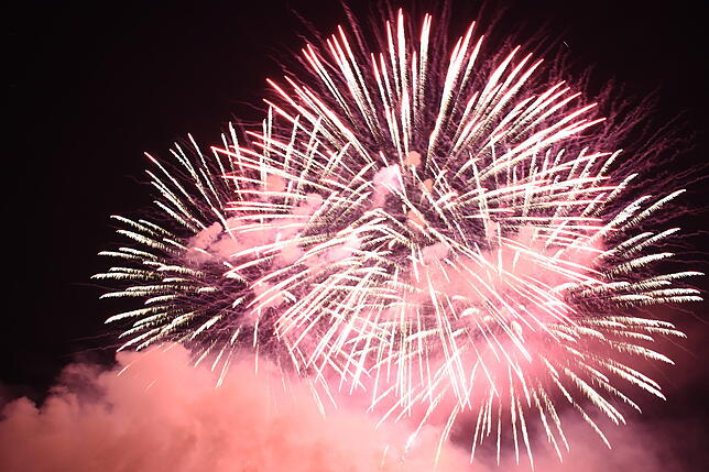 Das Klangfeuerwerk war wie jedes Jahr eine der Hauptattraktion des Schlossseefestes. Diesmal stand es unter dem Motto "Empire of Angels".