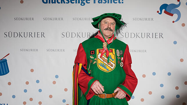 Bild : An der SÜDKURIER-Fotowand: Das sind die Gäste beim Stockacher Narrengericht (1)