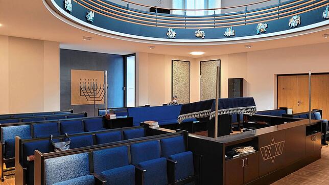 Der Innenraum der neuen Synagoge in Lörrach. Das Gotteshaus wurde im Jahr 2008 eingeweiht.