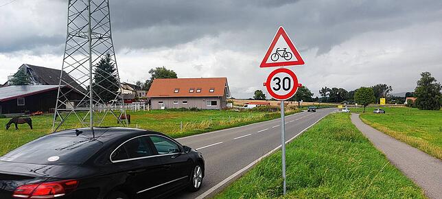 Kurz vor dem Ziegelhof geht das Tempo wieder runter.