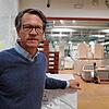 Geschäftsführer Christof Bromberger in den Hallen von Bromberger Packungen in Allmendshofen. Hinter ihm zu erkennen: wo sich Platz ...