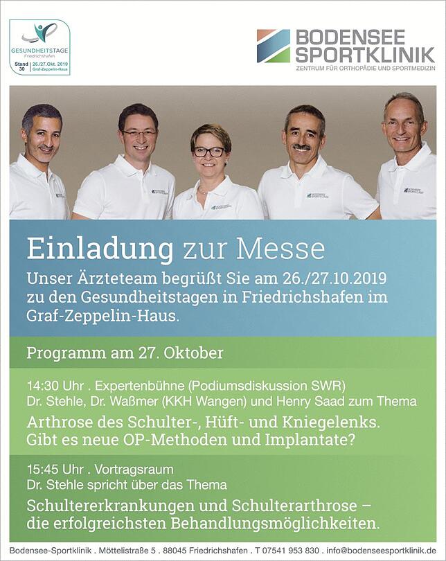 Bild 2: Gesundheitstage Friedrichshafen: Medizin zum Anfassen, Testen und Erleben