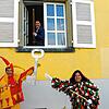 Ein bisschen Fasnacht soll&lsquo;s schon sein: Wie hier im vergangenen Jahr bei der Schlüsselübergabe durch Schultes Holger Mayer, ...