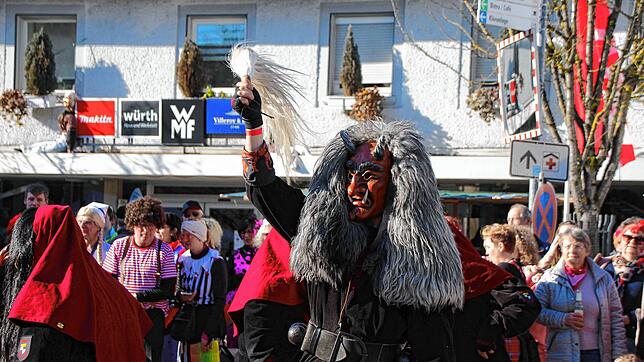 Bild : Bilder vom närrischen Treiben beim Treffen der Narren am Fasnachtsmontag in Stühlingen (Teil 2)