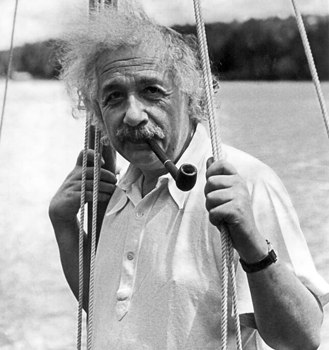 Albert Einstein sprache gerne mit sich selbst.