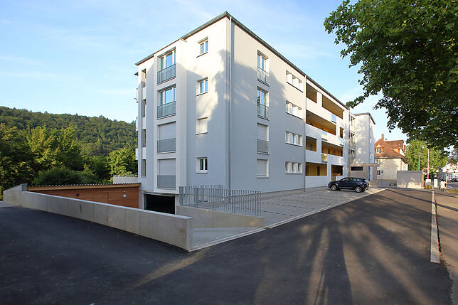 Der Neubau der Baugenossenschaft Föfa in der Schaffhauserstraße 54 bietet 19 Wohnungen.