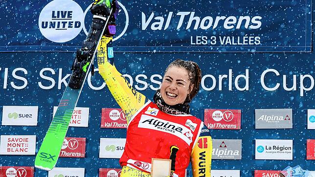 Grenzenlose Freude: Daniela Maier jubelt über den ersten Weltcup-Sieg in ihrer Karriere.