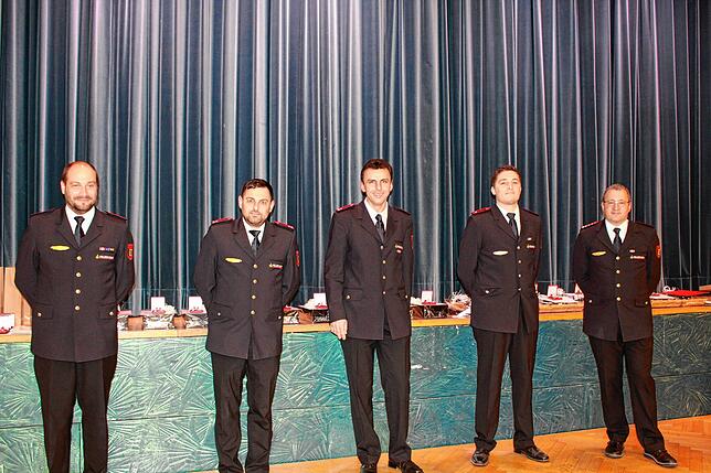 Julian Schmitt (Espasingen), Sven Bernhard (Zizenhausen), Christian Gunnesch (Mahlspüren-Seelfingen) und Patrick Bach (Kernstadt, von ...