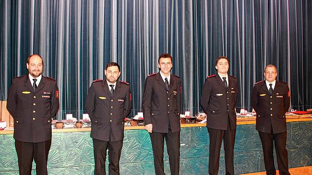 Julian Schmitt (Espasingen), Sven Bernhard (Zizenhausen), Christian Gunnesch (Mahlspüren-Seelfingen) und Patrick Bach (Kernstadt, von ...