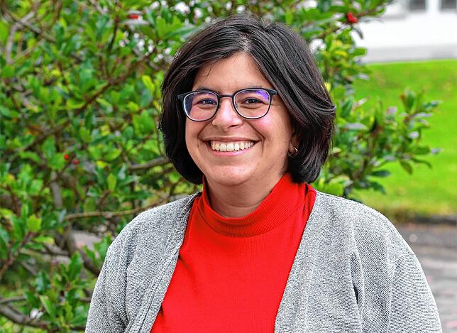 Stefania Menga, Gemeindereferentin der katholischen Kirchengemeinde Markdorf, koordiniert und verteilt &bdquo;Briefe gegen die ...