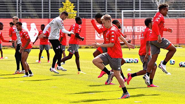 Der FSV Mainz 05 beim Trainingsauftakt Anfang August im Stadion am Bruchweg.