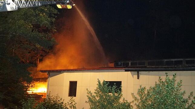 Großbrand in der Firma Witholz im Ühlingen-Birkendorfer Ortsteil Witznau.