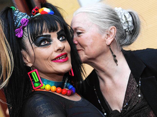 Vor Beginn der Vorpremiere des Arte/RBB-Dokumentarfilms &bdquo;Nina Hagen &ndash; Godmother of Punk&ldquo; in Berlin am 11.08.2011 ...