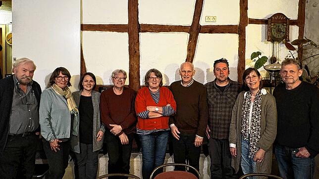 Neun der zwölf Öhninger, die auf der Liste der Grünen stehen (von links): Peter Saegert, Clarissa Stirnweis, Maren Geiser, Reinhard ...