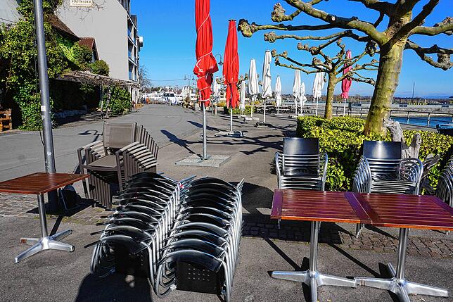 Sonntagnachmittag bei herrlich sonnigem, wenn auch kalten Wetter &ndash; und die Uferpromenade ist nahezu menschenleer.