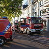 Die Feuerwehr war am Mittwochabend mit sechs Fahrzeugen an der Seestraße in Friedrichshafen im Einsatz.