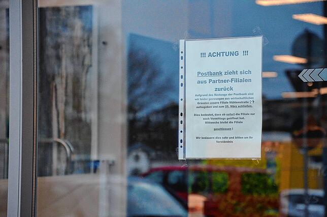 Ein Aushang informiert über die Schließung noch in dieser Woche.