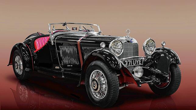 Ein Mercedes-Benz special Roadster 380 in der Ausstellung „Erdmann & Rossi“ des Mac in Singen.