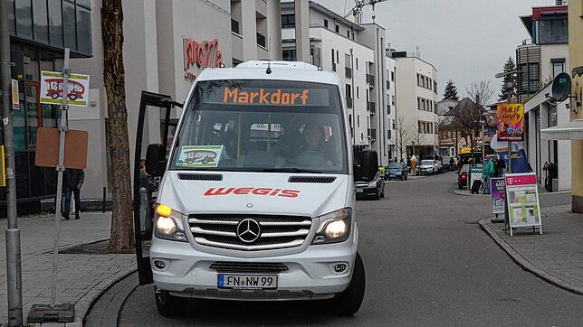 Mit einem solchen 20-sitzigen Kleinbus beginnt am Samstag, 11. Juni der vierwöchige Testbetrieb eines Stadtbus-Systems für Markdorf. Das ...
