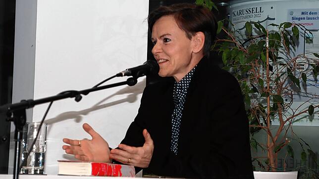 Antje Rávik Strubel las im Rahmen der Erzählzeit aus ihrem &ndash; mittlerweile neunten &ndash; Roman &bdquo;Blaue Frau&ldquo; in der ...