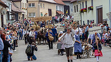 Bild : Ein Umzug vom Allerfeinsten: Hartheim feiert 1250 Jahre Dorfgeschichte