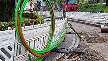 250 Kilometer Kabel wurden in den vergangenen Jahren für das Wehrer Breitbandnetz verlegt. Im Bild die Baustelle in der Schopfheimer Straße.