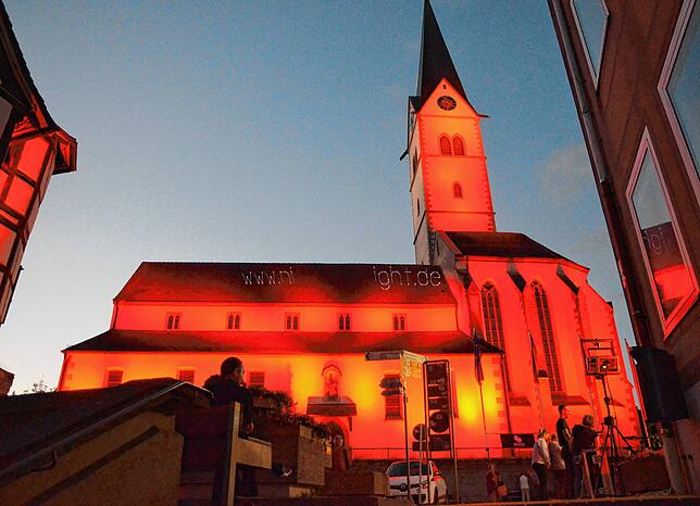 Night of light in Markdorf.