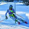 Durchgekommen: Samuel Laule (SC Wehr) fuhr im Slalom beim Deutschen Schüler-Cup in Todtnau auf Platz 25. Bild: Martin Siegmund