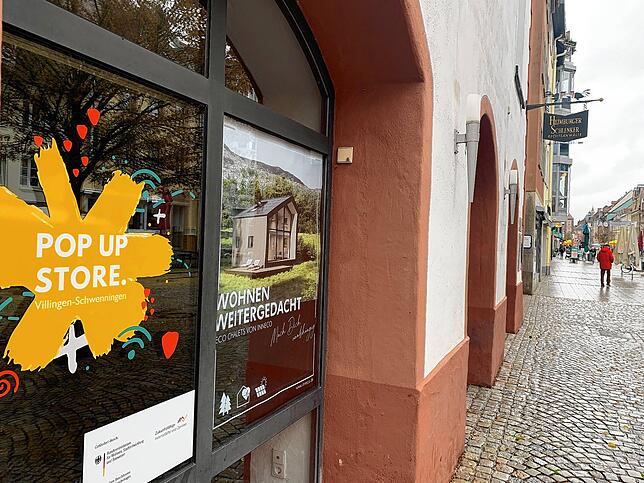 Der Pop-Up-Store in Villingen in der Niederen Straße 88.