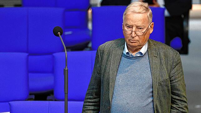 Alexander Gauland, auf diesem Bild im Bundestag, ist einer der beiden Fraktionsvorsitzenden der AfD auf Bundesebene und ...