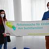 Jana Klaiber und Lars Kiefer von der Fachstelle Sucht. Sie lassen bei der Aktionswoche bei Live-Interviews Betroffene von ihrer ...