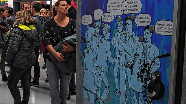 2019 war der Präventionsparcours &bdquo;Echt krass&ldquo; erstmals im Jugendzentrum Molke in Friedrichshafen aufgebaut. Bei der ...