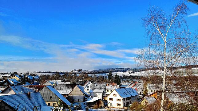 Schnee soweit das Auge reicht.