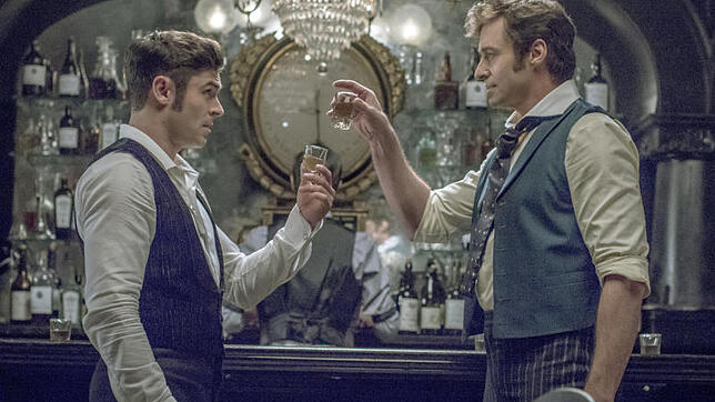 P.T. Barnum (Hugh Jackman, rechts) und Phillip Carlyle (Zac Efron) im Musical „The Greatest Showman“. Bild: dpa
